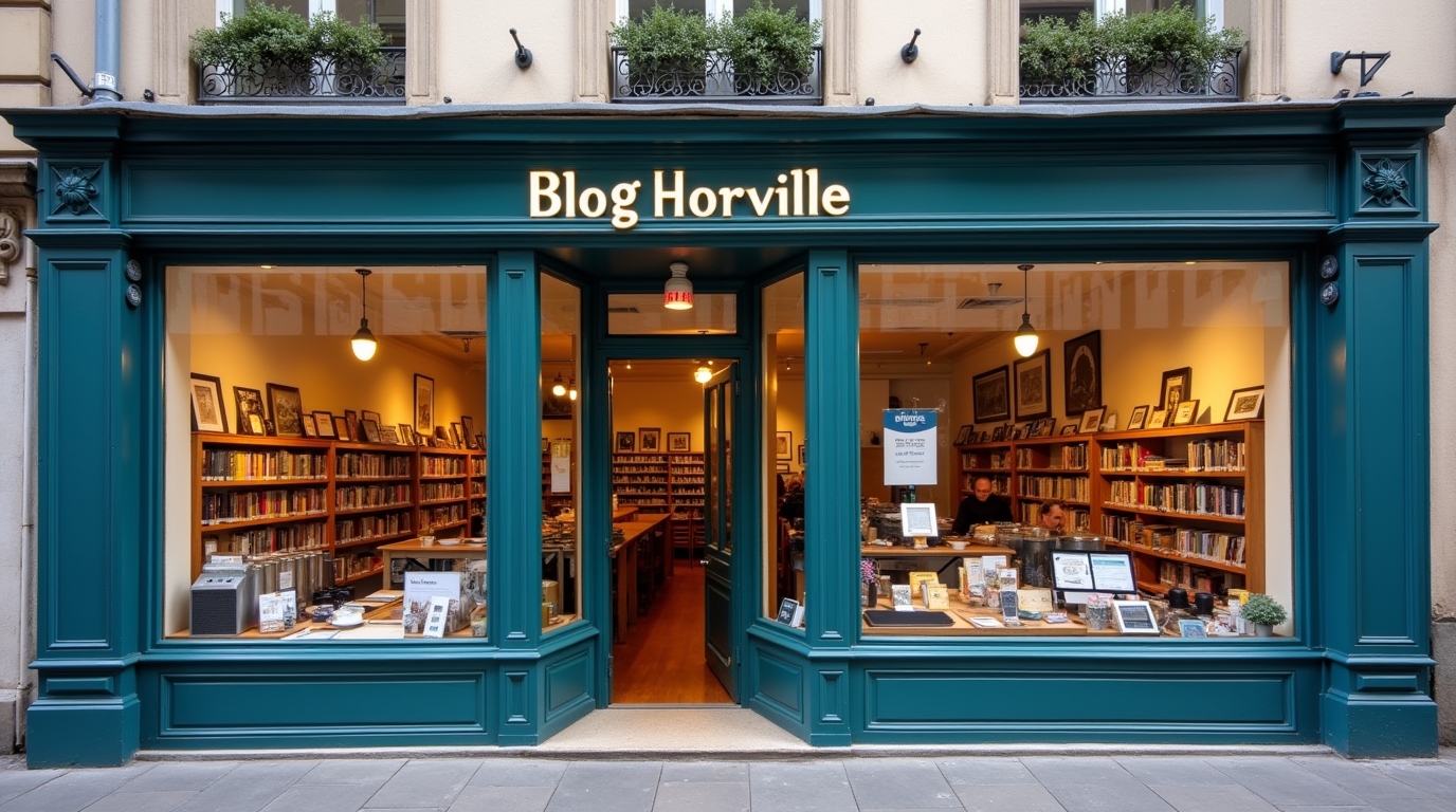 Façade d'un blog nommé 'Blog Horville', symbolisant l'échange d'informations et passion pour les blogs